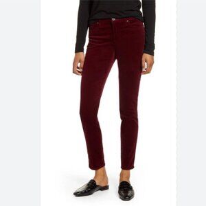 Kut From The Kloth Diana Corduroy Skinny Jeans Womens 4P Red Pants Petite OO02X